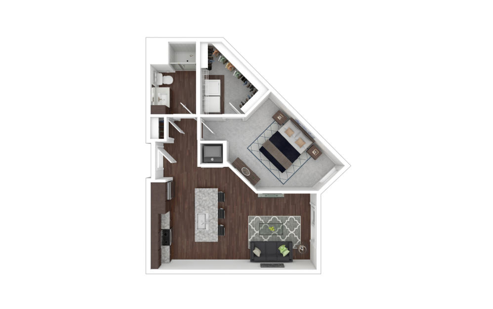 3D Apartment Floorplan