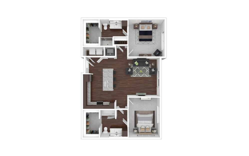 3D Apartment Floorplan