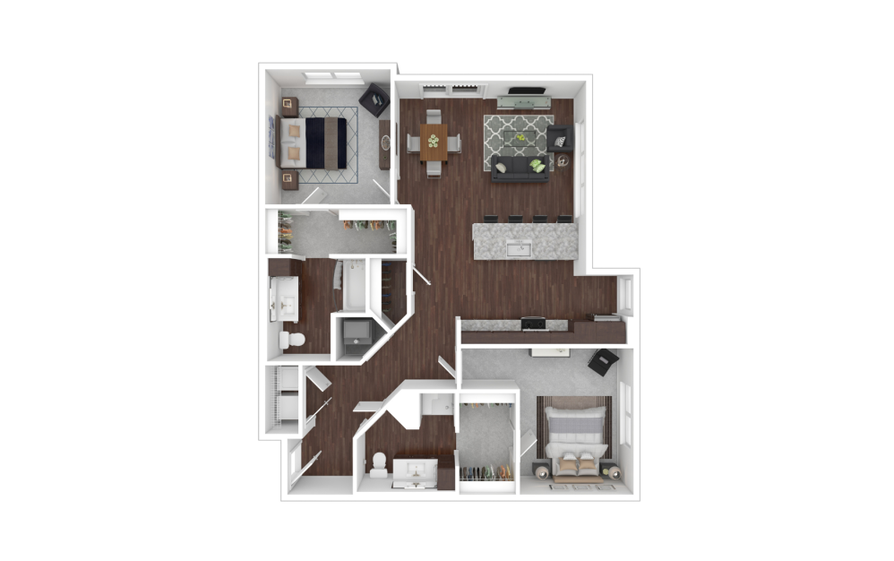 3D Apartment Floorplan