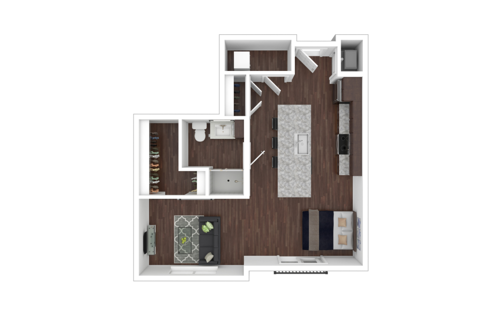 3D Apartment Floorplan